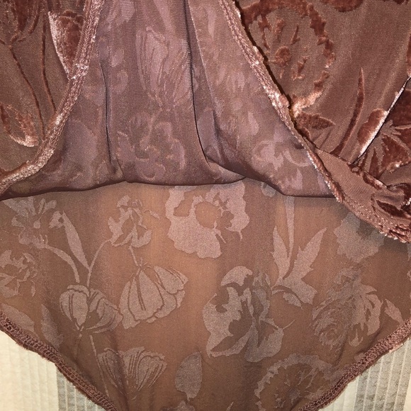 Velvet Sheer Bodysuit - Picture 10 of 12